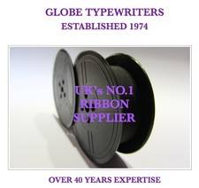1 x SILVER REED LEADER I or II "PURPLE" TOP QUALITY *10 METRE* TYPEWRITER RIBBON