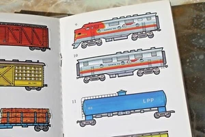 16 pegatinas de tren para libro de actividades Dover de Bruce LaFontaine, nuevo de lote antiguo - Imagen 1 de 6