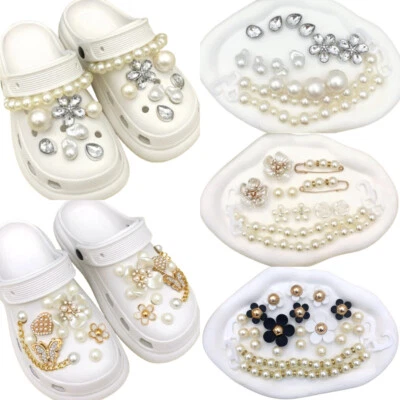 Crystal Flower Shoe Charms Decorations For Croc & Jibbitz Shoe Accessories - image 1 of 4