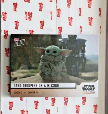2020 TOPPS NOW THE MANDALORIAN DARK TROPPERS ON A MISSION CARD 28 - Image 1 of 2