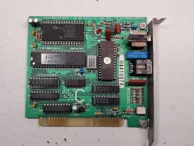 Vintage 1989 Calculus Inc Modem Board With Intel D87C64 Chip - Untested - Image 1 of 4