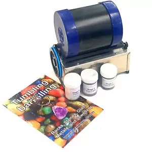BRITISH 3lb Rock tumbler starter pack craft stone polisher (Special Barrel for - Picture 1 of 1
