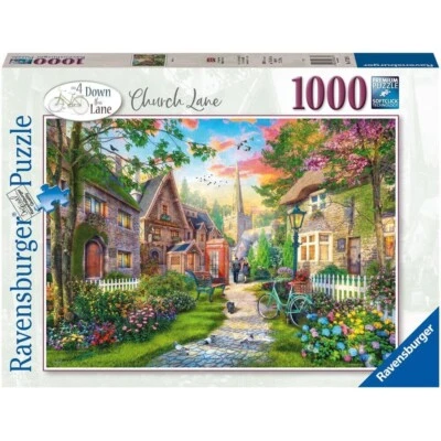 RAVENSBURGER PUZZLE*1000 TEILE*DOWN THE LANE 4*CHURCH LANE*RARITÄT*NEU+OVP