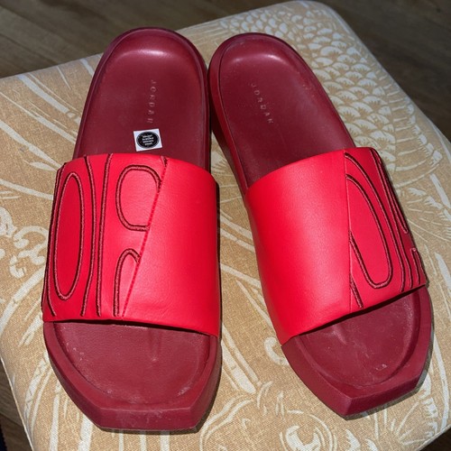 Sandali Nike Air Jordan Nola Slide donna ROSSI taglia 9 estivi comodi