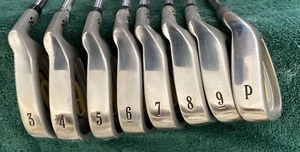 NICKENT GREAT HAWK CG3 irons 3-pw Right Handed Steel Uniflex great condition - Picture 1 of 3