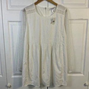 BEAUTIFUL! NWT! Motherhood Maternity Babydoll Style Top Blouse dress 2XL lace - Picture 1 of 17