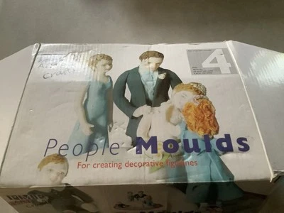 PME 4 People Moulds Man Lady 5yr + 10yr Child Sugarcraft Figures Cake Decorating - Image 1 of 4