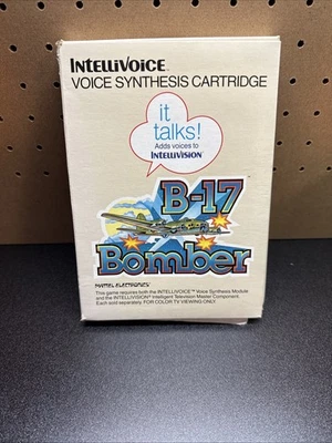 B-17 BOMBER with INTELLIVOICE, Intellivision, Mattel 1982, Tested - Image 1 of 4