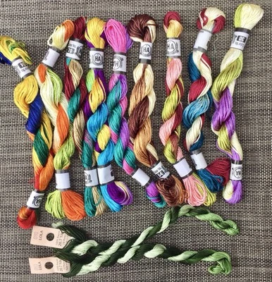 Colorful Rayon Embroidery Floss for Brazilian Embroidery + 2 Skeins Lola Thread - Image 1 of 4