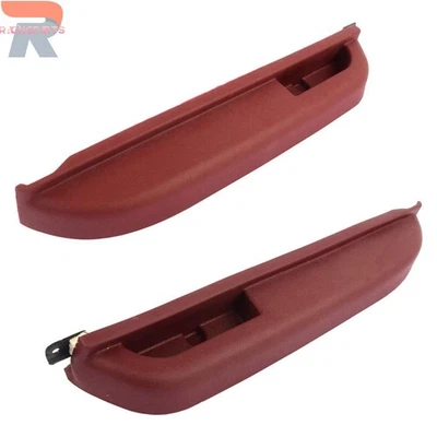 2X Front LH RH Door Armrest Red Fit For 1990-94 Chevrolet GMC C/K 1500 2500 3500 - Image 1 of 4