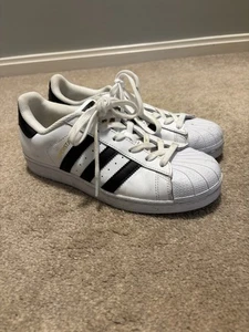 Adidas Superstar Shoes womens Size 8 Classic Shell Toe White Sneakers - Picture 1 of 7