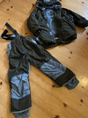 Finkid Schneeanzug 2-teilig, Größe 110/120, blau-oliv - Bild 1 von 4