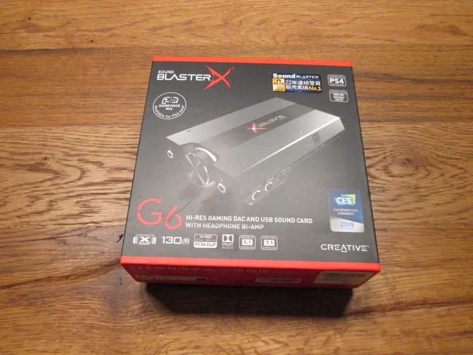 Creative Sound BlasterX G6 – Externe USB-Soundkarte | 7.1 Surround | mit OVP  - Bild 1 von 4
