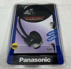Panasonic Hands Free Headset For Cordless Phones 2.5mm Jack Black (KX-TCA60) NEW - Zdjęcie 1 z 4