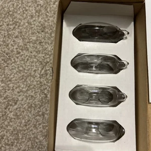 4 anillos flotantes de cristal Princess House #186 totalmente nuevos - Imagen 1 de 5