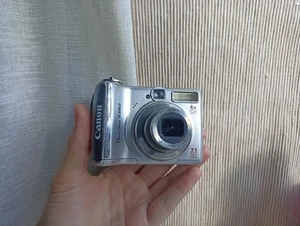 🔥Cámara compacta digital Canon PowerShot A560 plateada 7,1 MP🔥FUNCIONA juego COMPLETO🔥 - Imagen 1 de 7