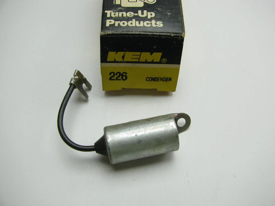 Kemparts 226 Ignition Condenser - 1976-1977 Ford F100 F150 F250 E150 4.9L 300 I6 - Image 1 of 1