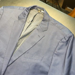 Hugo Boss 50R Jeckson / Lenon 2 Blue 100% Wool Tesse Stretch Super 100 Blazer - Picture 1 of 23