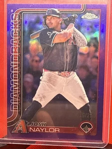 2025 Topps Chrome Josh Naylor Purple Refractor /250 Arizona Diamondbacks - Bild 1 von 4