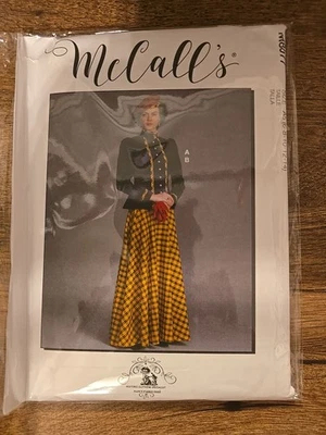 McCall's Historical Jacket & Skirt Costume Misses' 6-14 Pattern # 8077 Uncut - Image 1 of 2