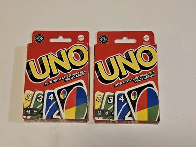 2x UNO Classic Card Game - With Customizable Wild Cards! *Read Below - Image 1 of 4