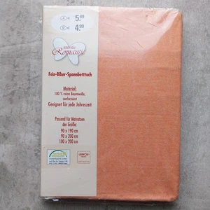 Fein-Biber-Spannbetttuch orange neu 90x190cm 90x200cm 100x200cm - Bild 1 von 2