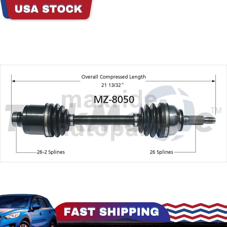 Junta de eje CV del lado del pasajero delantero derecho compatible con 1983 1984 1985 1986 1987 Mazda 626 Foto 1 de 1
