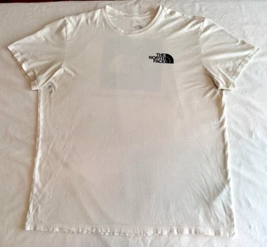 the NORTH FACE White Short Sleeve Graphic Print Crew Neck T-Shirt Dbl Sided XL - Picture 1 of 11
