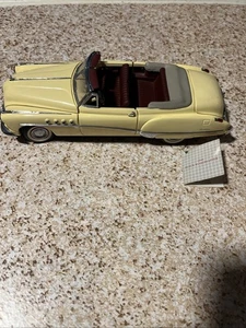 Franklin Mint 1949 Buick Roadmaster Convertible Butter Yellow 1:24 Diecast - Picture 1 of 6