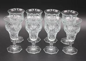 SET 8 BICCHIERI DA APERITIVO VINO EAPG McKEE CRISTALLO DI ROCCIA TRASPARENTE 3 oz 4 7/8" - Foto 1 di 7