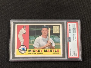 1996 Topps Mickey Mantle Commemorative 1960 Topps Reprint PSA 9 #10 HOF Yankee - Picture 1 of 6