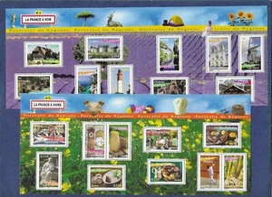2004/5 France "French Regions ~ Aspects of Life" souvenir sheets #3047 & #3106 - Picture 1 of 1