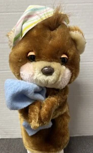 Seltene Vintage 1989 Applause Teddybär Plüschtier Handpuppe mit Decke PT - Bild 1 von 10