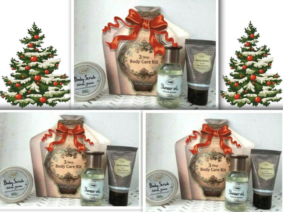 3 Sabon 3 шага тела уход набор нежный жасмин душа масло скраб лосьон (287) - Изображение 1 из 2