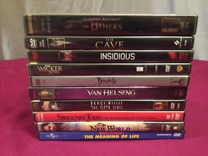 Horror Movie 10 DVD Lot~USED~Sweeney Todd~Dracula~Others~Wicker Man~Sixth Sense - Picture 1 of 10