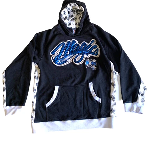 UNK NBA Orlando Magic Basketball XXL 2XL Pullover Hooded Black Sweatshirt Unique Cover