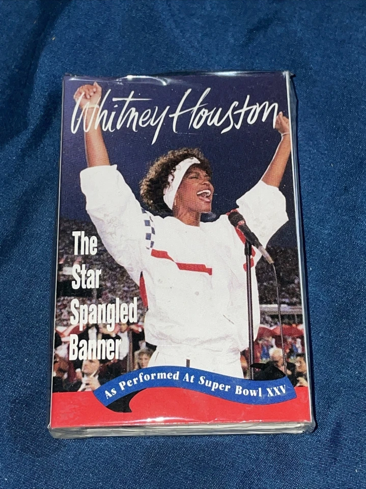 SEALED 1991 Whitney Houston The Star Spangled Banner Cassette Single Super Bowl - Image 1 of 1