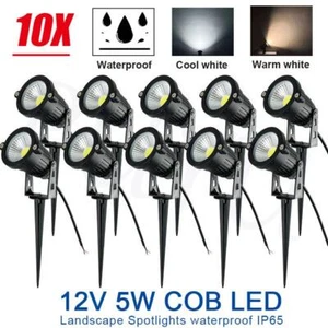 Low Voltage LED Landscape Light 5W 3000K Garden Outdoor Lamp 12V Spotlight IP65 - Picture 1 of 12