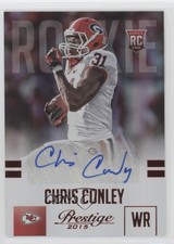 2015 Panini Prestige Extra Points Red Signatures Chris Conley Rookie Auto RC