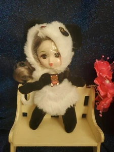 16cm BJD 1/12 Tiny Cute Doll Soft Plastic With Expression Face Full Set - Picture 1 of 4