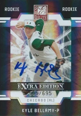(HCW) 2009 Donruss Elite Extra Edition KYLE BELLAMY #/695 Rookie Panini 01462 - Image 1 of 2