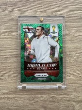 2014 Panini Prizm World Cup Stars Wayne Rooney Green Crystal /25 England