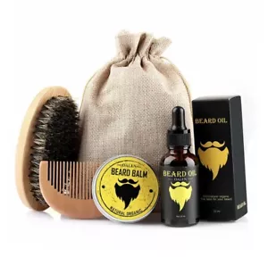 Beard Balm Wax/Oil Set Nourish Beard Moisturizing Softener Beard Care - Picture 1 of 11