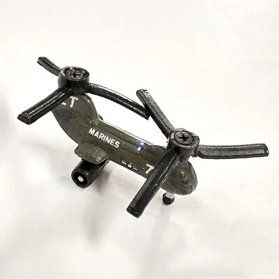 Vintage Micro Machines ET Marines Military Green Helicopter Galoob 1987 - Image 1 of 4