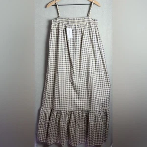 WeWoreWhat Revolve Gingham Smocked Maxi Dress Cottagecore Women's size XL NWT - Picture 1 of 7