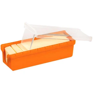 Butter Slicer Cutter and Keeper Silicone Butter Dish with Built-In Slicing Blade - Picture 1 of 12