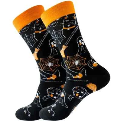 LOSTSOCKS Happy Halloween Unisex, Funny Novelty Crew Socks UK 5-11