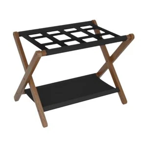 Foldable Luggage Rack with Shelf Travel Bag Holder for Travel Hotel Bedroom - Picture 1 of 6