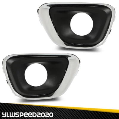 Fit For 2014-2017 Jeep Compass Set of 2 Driver and Passenger Side Fog Light Trim - Image 1 of 4