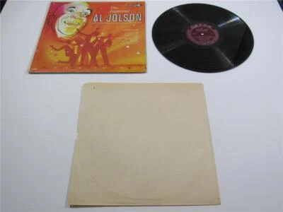 JAZZ SWING BAND POP MUSIC RECORD ALBUM ~ AL JOLSON ~ VINTAGE VINYL LP MONO  1958 - Imagem 1 de 4